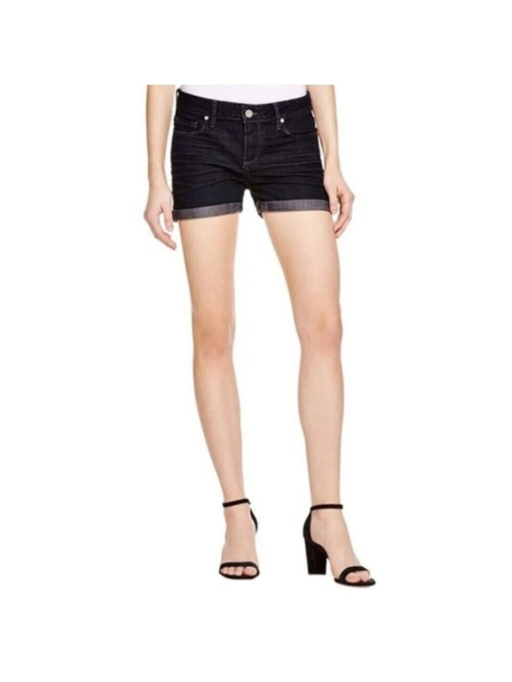 Paige Denim Shorts Womens 29 Blue Pre-owned Cuffed Hem Jimmy Jimmy Juliana